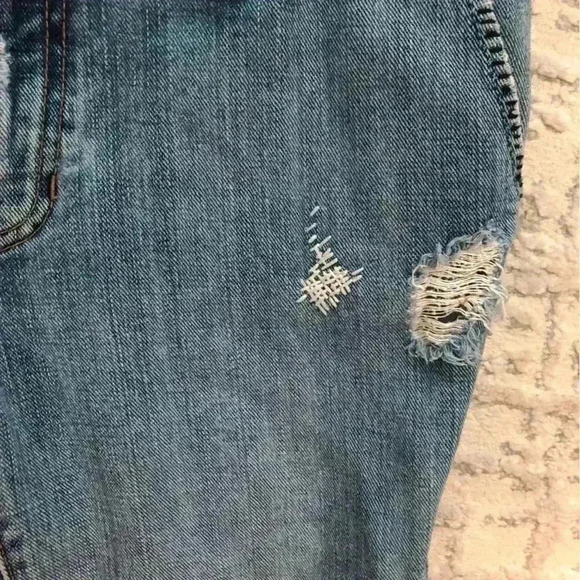 Gap Original Flare Distressed Light Wash Blue Jeans size 10R - Picture 5 of 6